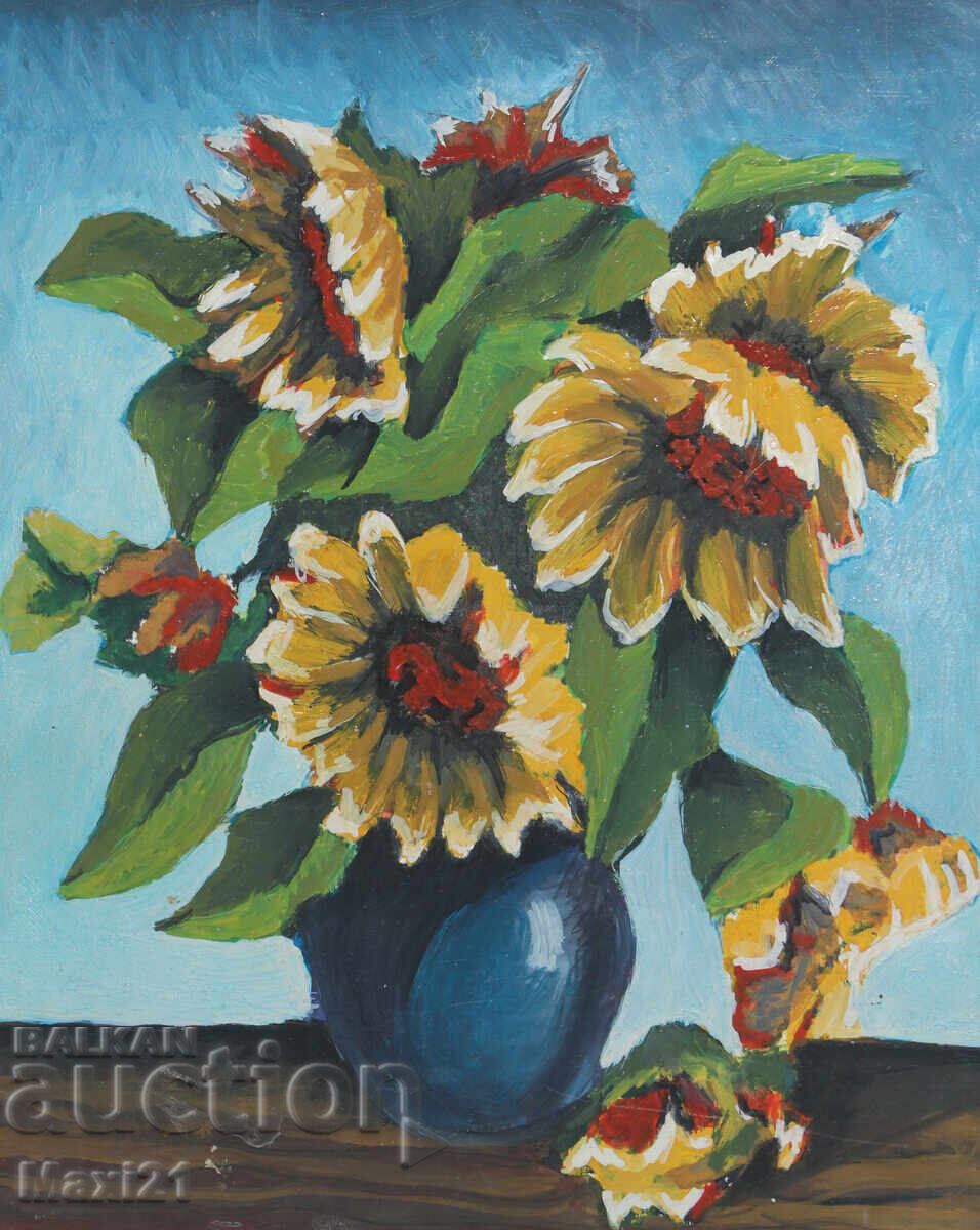 Old still life painting, tempera paints with price 180.00 BGN | € 92.03