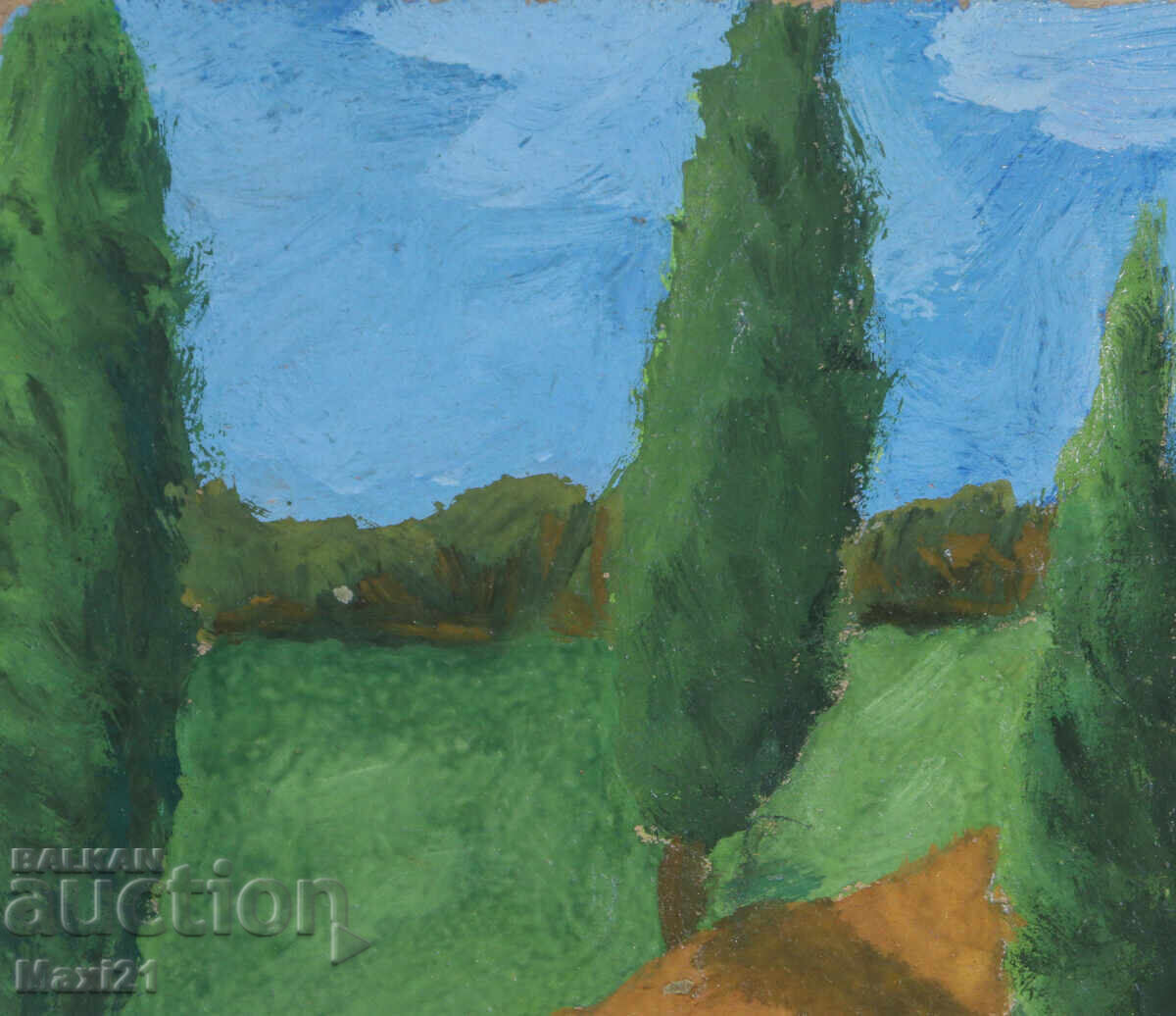 Livrarea Pictură veche de peisaj, tempera