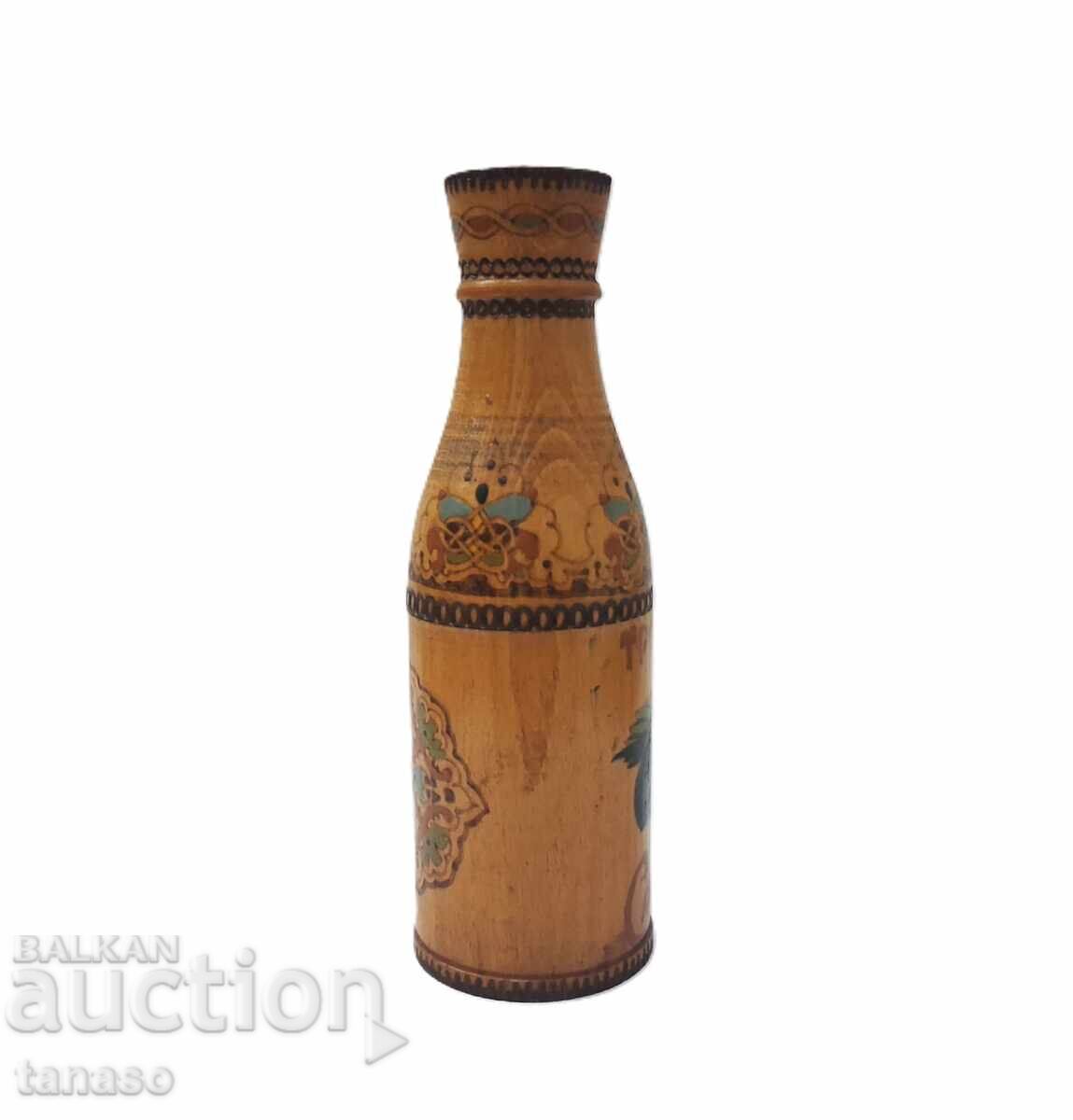 Delivery of Decorative wooden bottle, souvenir, box, case, Troyan