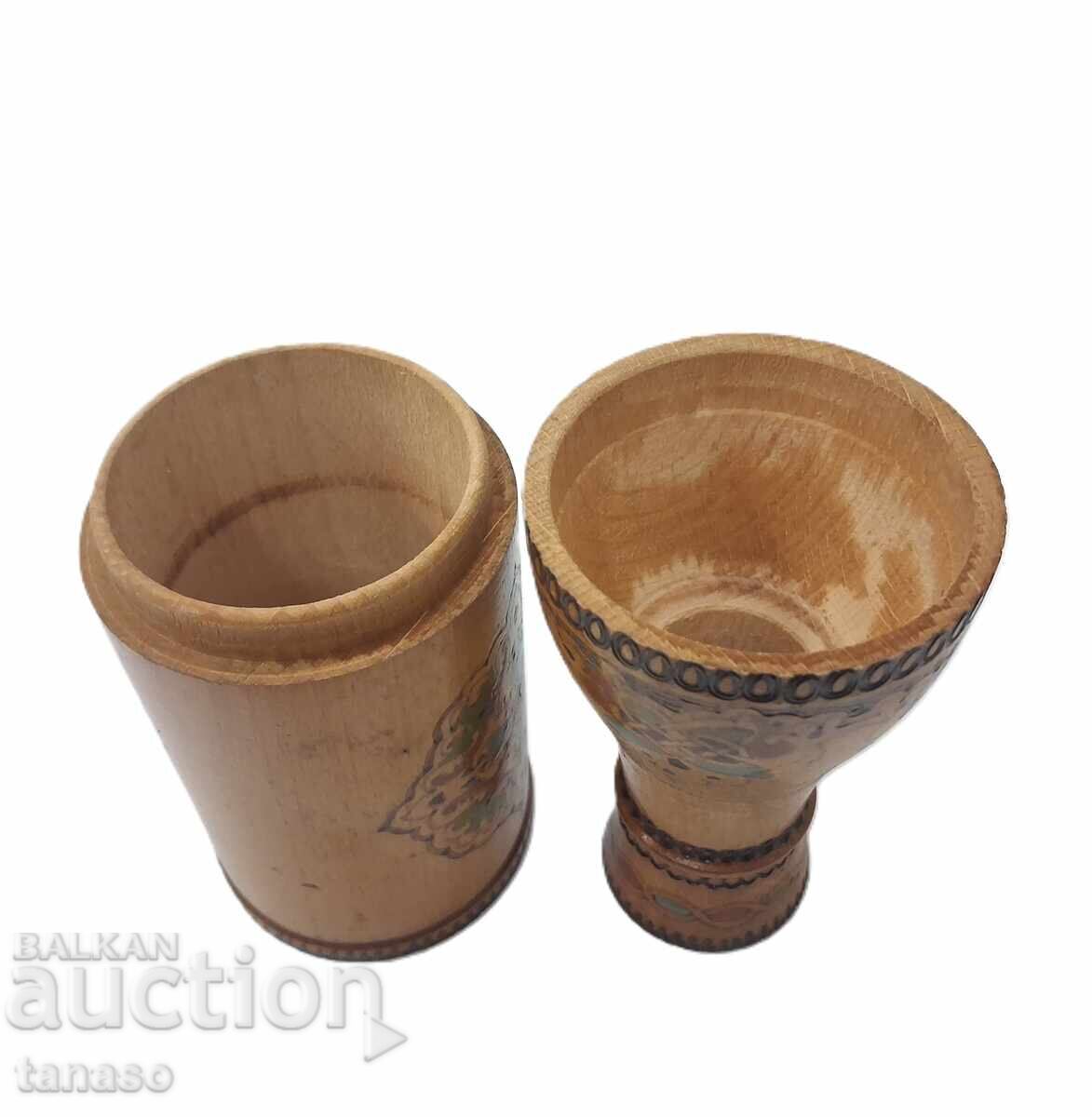 Decorative wooden bottle, souvenir, box, case, Troyan - 7