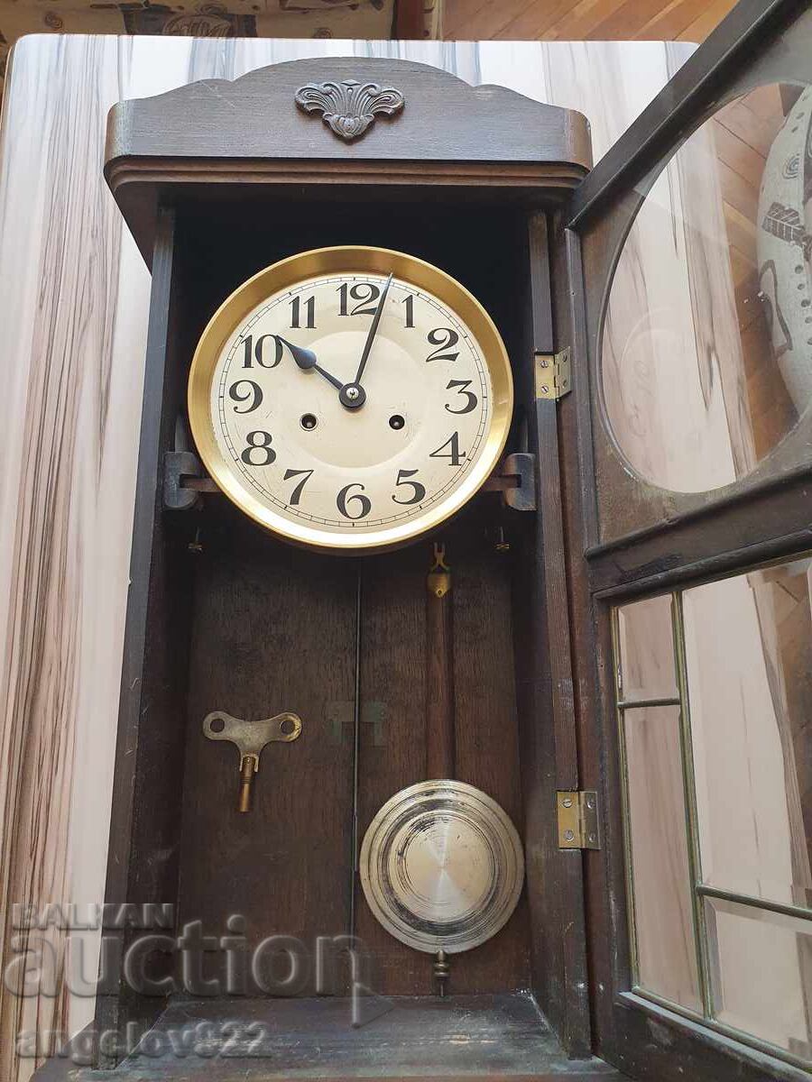 Old German Wall Clock WORKING with price 0.01 BGN | € 0.01 Old German Wall Clock WORKING with price 0.01 BGN | € 0.01