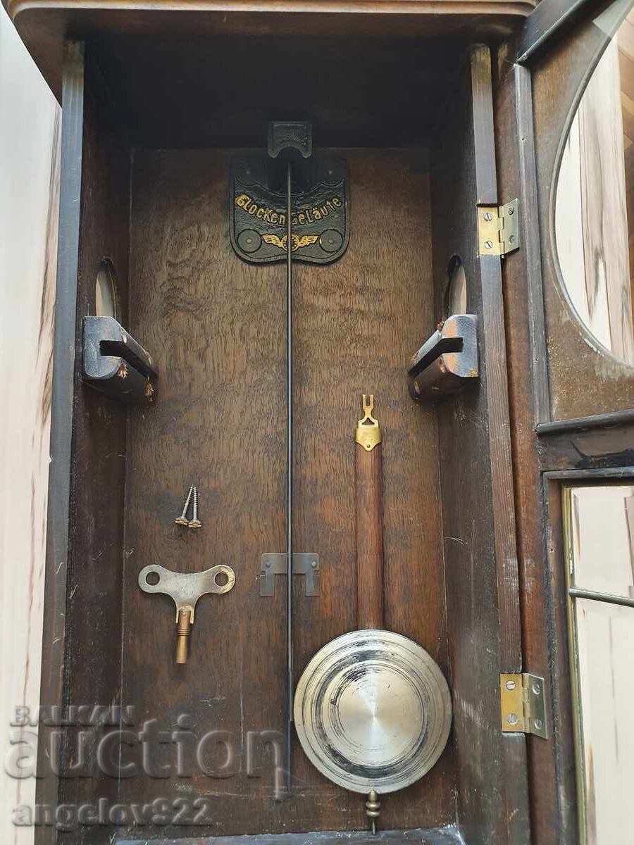 Auction Old German Wall Clock WORKING Auction Old German Wall Clock WORKING