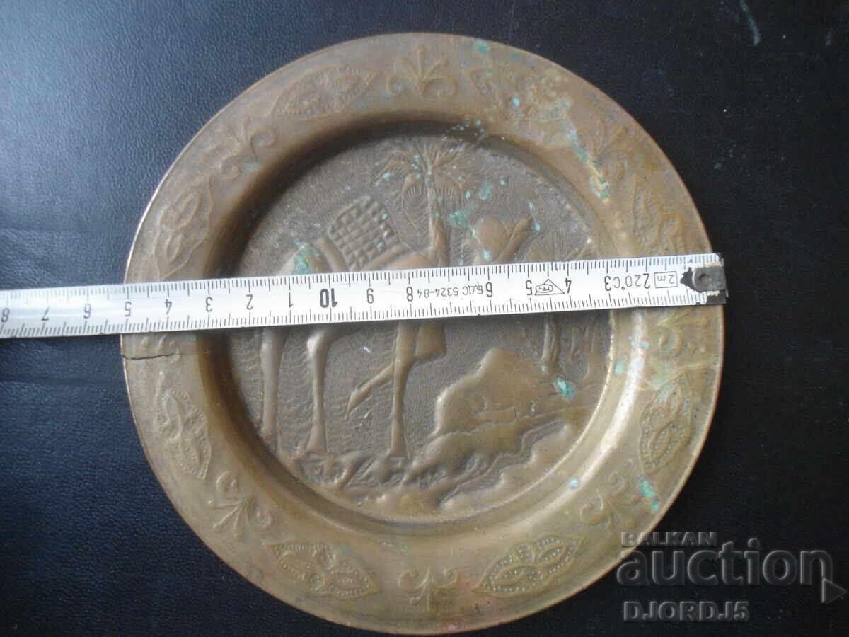 Стара медна чинийка за стена - 5 Стара медна чинийка за стена - 5