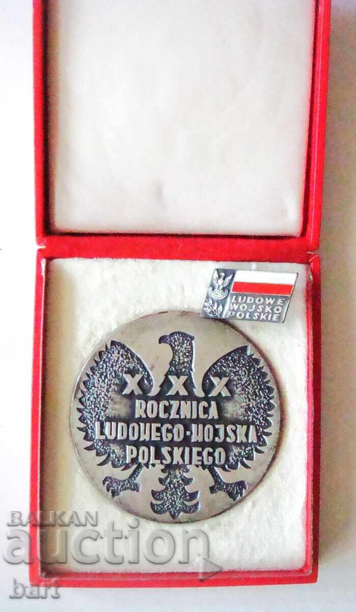 Πλακέτα + κονκάρδα "Λαϊκός Στρατός της Πολωνίας" Πλακέτα + κονκάρδα "Λαϊκός Στρατός της Πολωνίας"