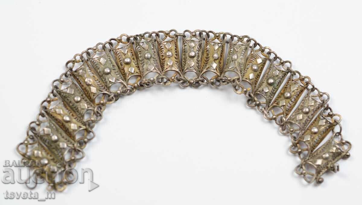 Antique Silver Filigree Bracelet 19.3 g / Ag 900 Antique Silver Filigree Bracelet 19.3 g / Ag 900