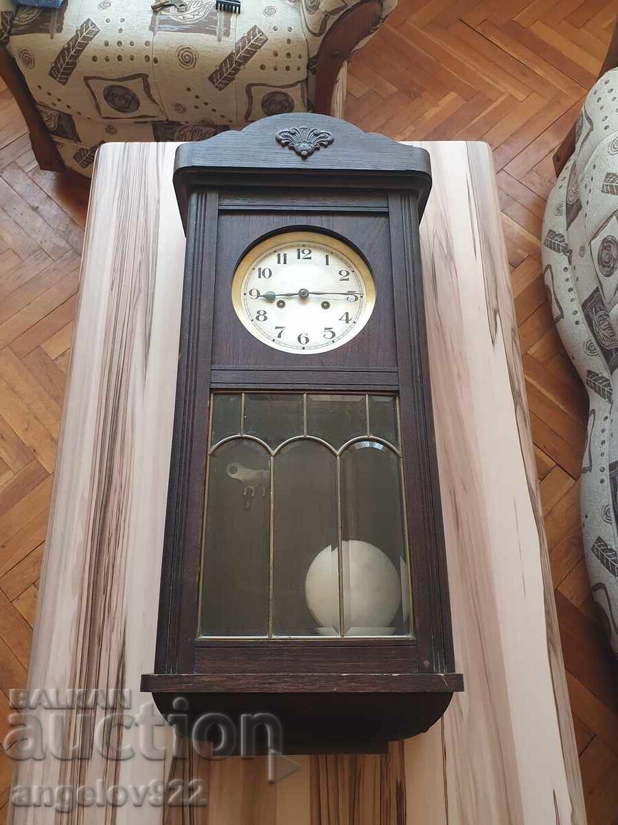 GUSTAV BECKER German Wall Clock WORKING