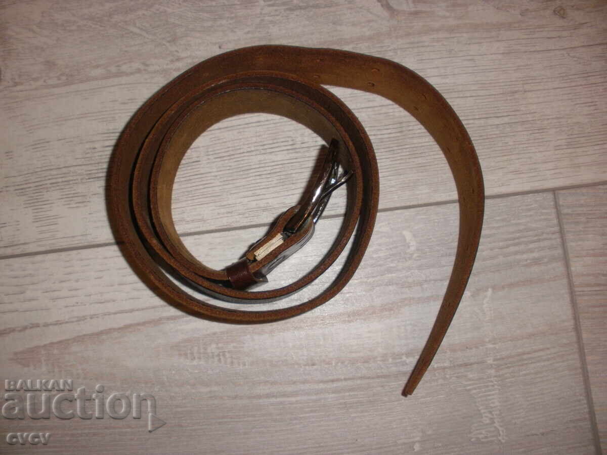 Ζώνη από Γνήσιο Δέρμα - καφέ, διπλές τρύπες - Β.Ζ.Κ - 7 Ζώνη από Γνήσιο Δέρμα - καφέ, διπλές τρύπες - Β.Ζ.Κ - 7