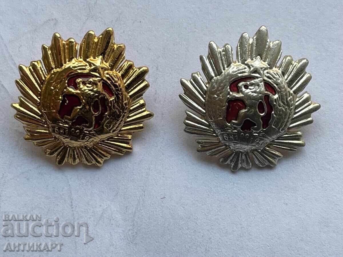 2 bucăți miniatură rară pentru ordinul Republica Populară Bulgaria