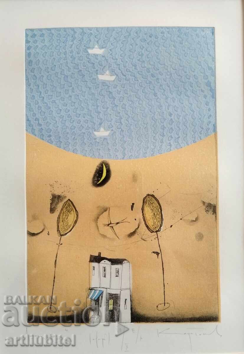 Dimitŭr Karatonev - πίνακας - 46 x 37 εκ με τιμή 220.00 BGN | € 112.48