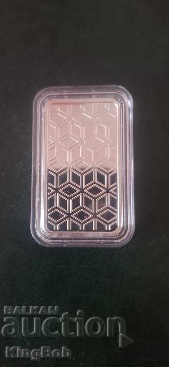 Lingou de argint "BULMINT" 50G 999.9 cu preț 210.00 BGN | € 107.37 Lingou de argint "BULMINT" 50G 999.9 cu preț 210.00 BGN | € 107.37