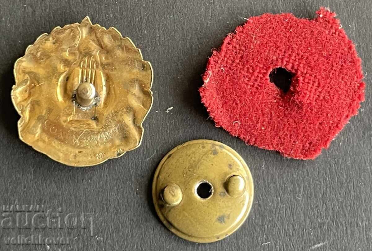 Licitație 42168 Bulgaria semn Corul Bărbaților Septemvriici 1949. Aurire