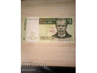 MALAWI 5 kwacha 2005 nouă