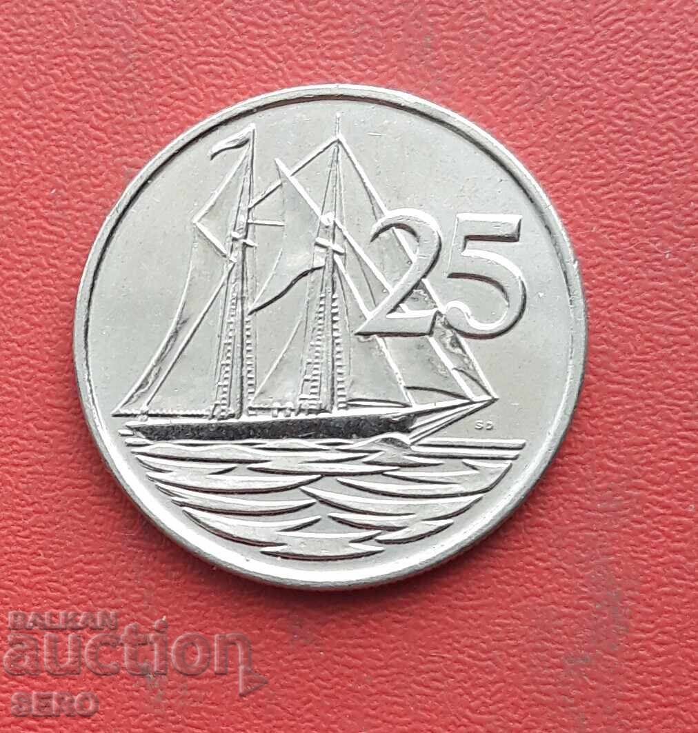 Cayman Islands - 25 Cents 2017