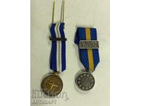 2 NATO medal miniatures