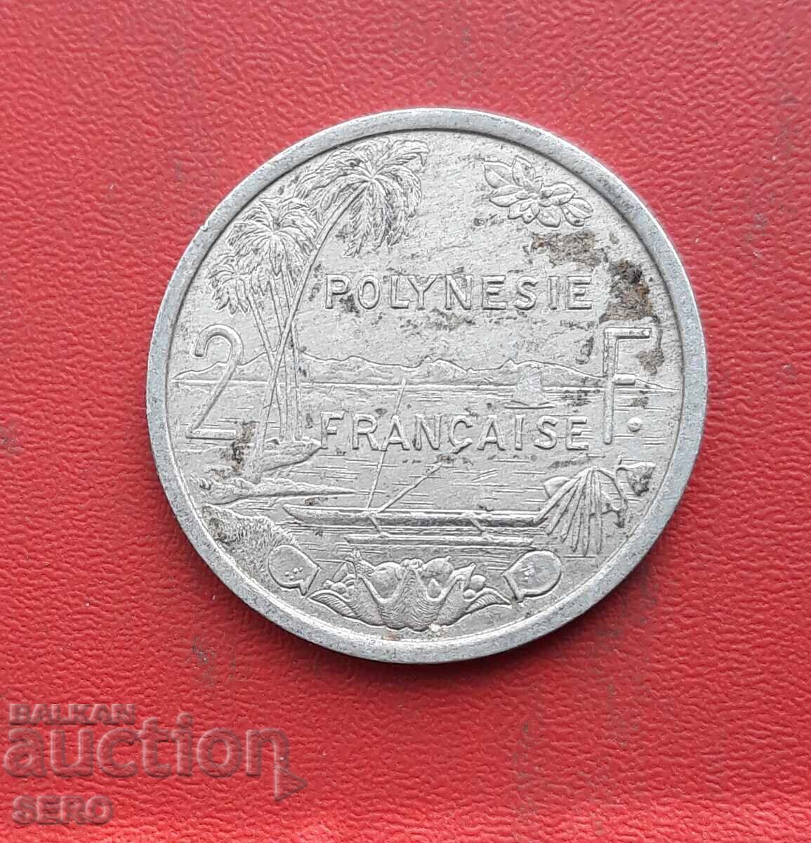 French Polynesia-2 francs 1985 French Polynesia-2 francs 1985