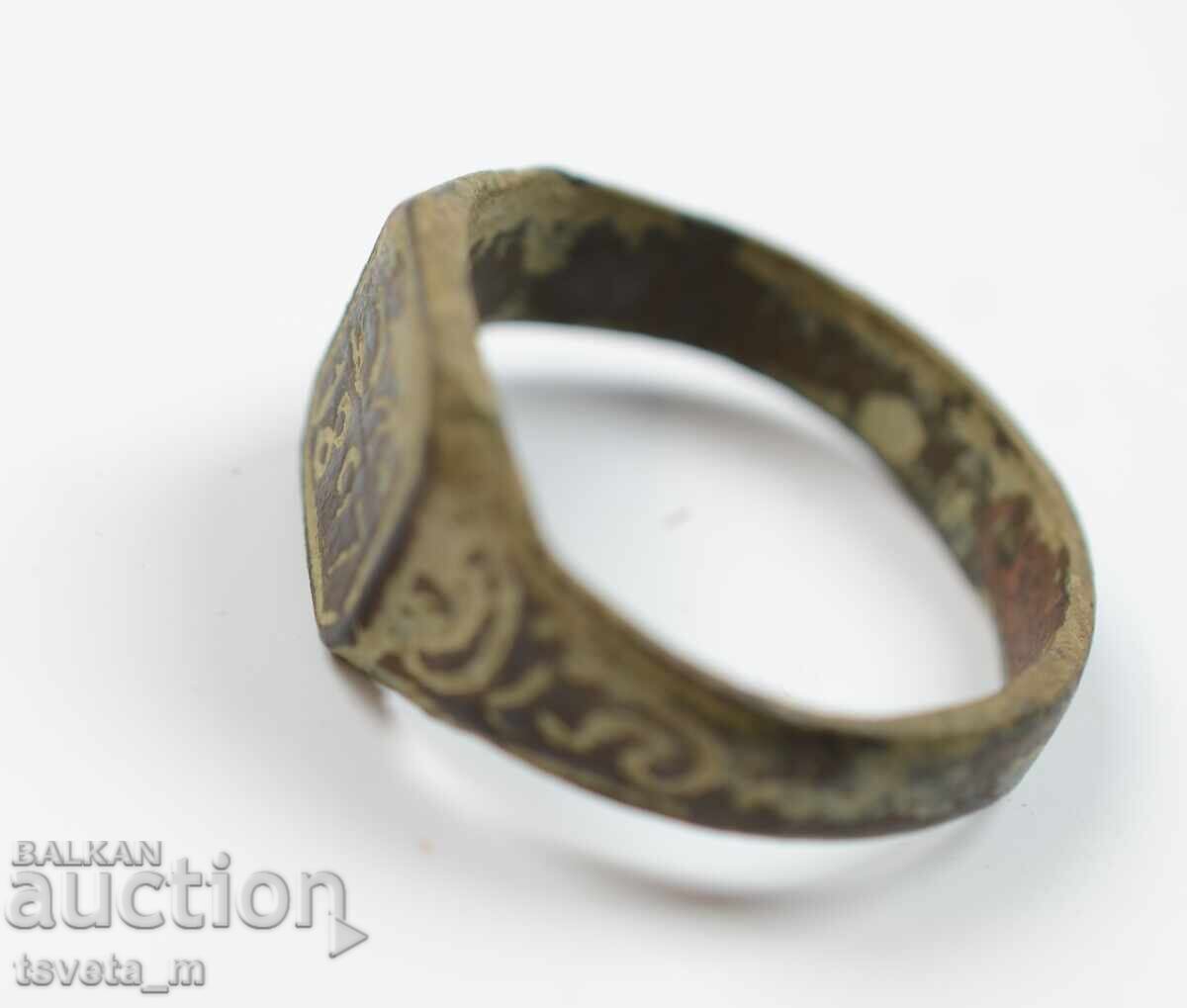 Auction Antique Men's Ring 1897 Auction Antique Men's Ring 1897