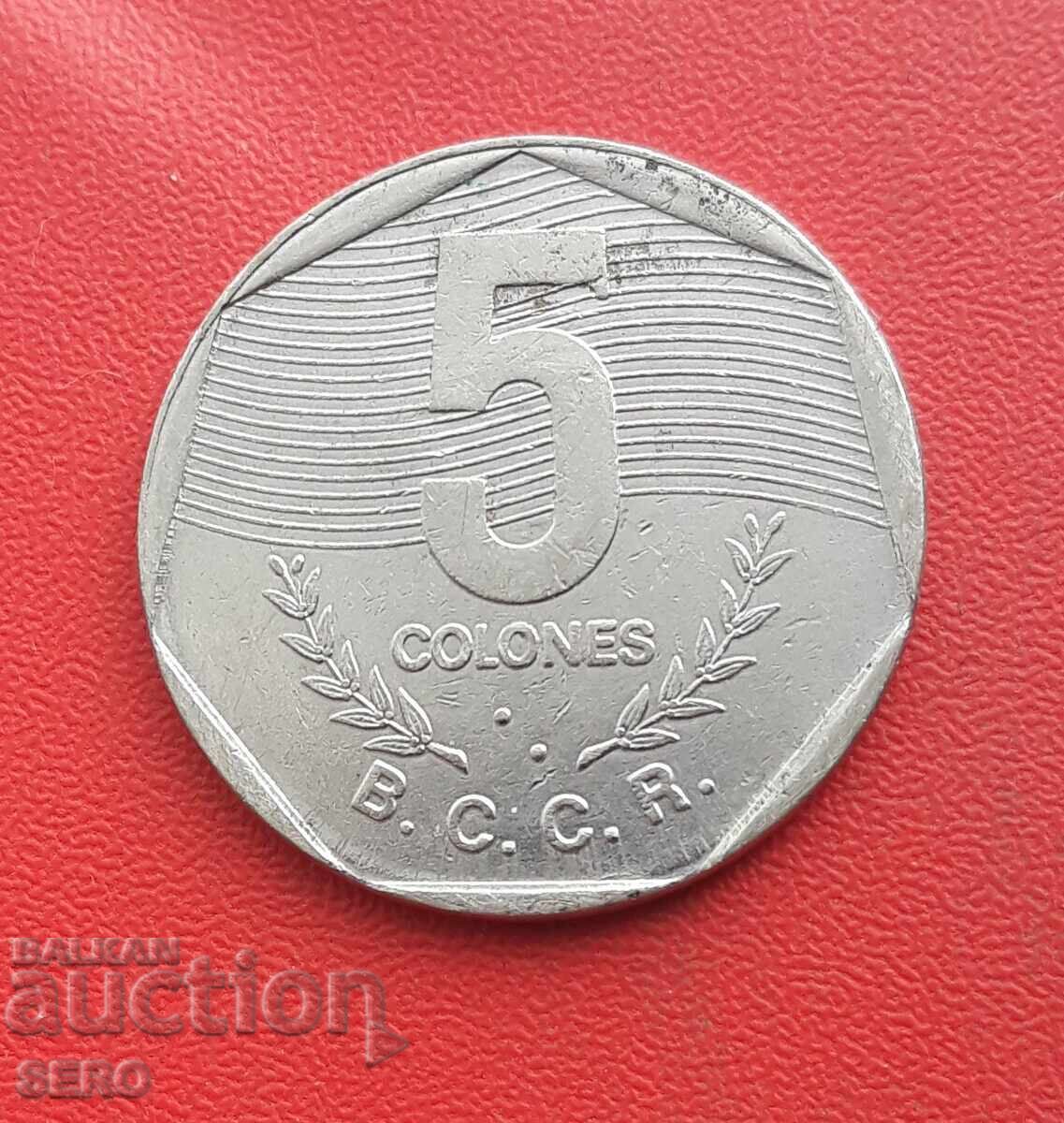 Costa Rica-5 coloni 1989