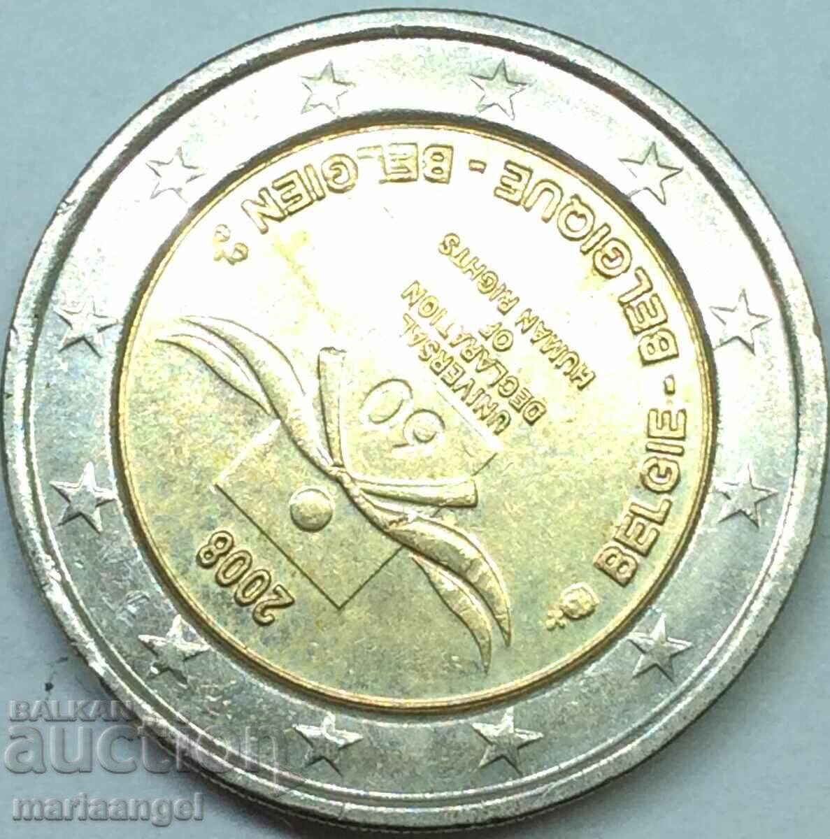 Belgia 2 euro 2008 - Carta Drepturilor Omului - 5 Belgia 2 euro 2008 - Carta Drepturilor Omului - 5