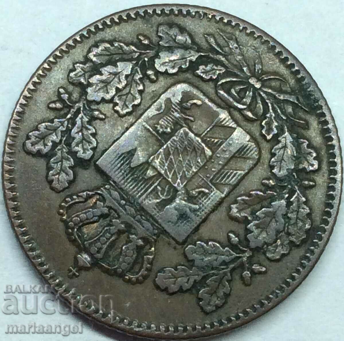 2 πφενίγκ 1844 Γερμανία ΒΑΥΑΡΙΑ - ΣΠΑΝΙΟ - 5