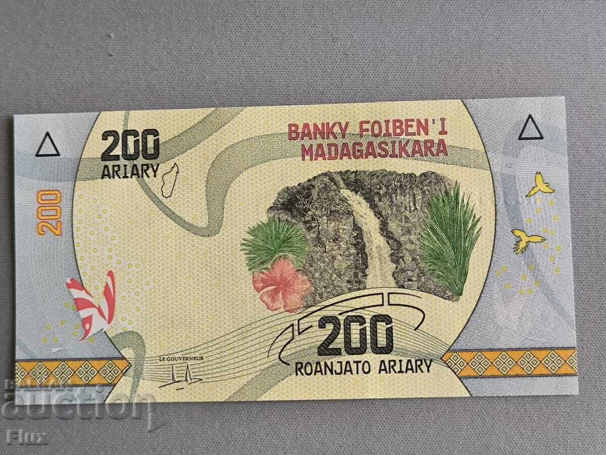 Τραπεζογραμμάτιο - Μαδαγασκάρη - 200 αριαρί UNC | 2017