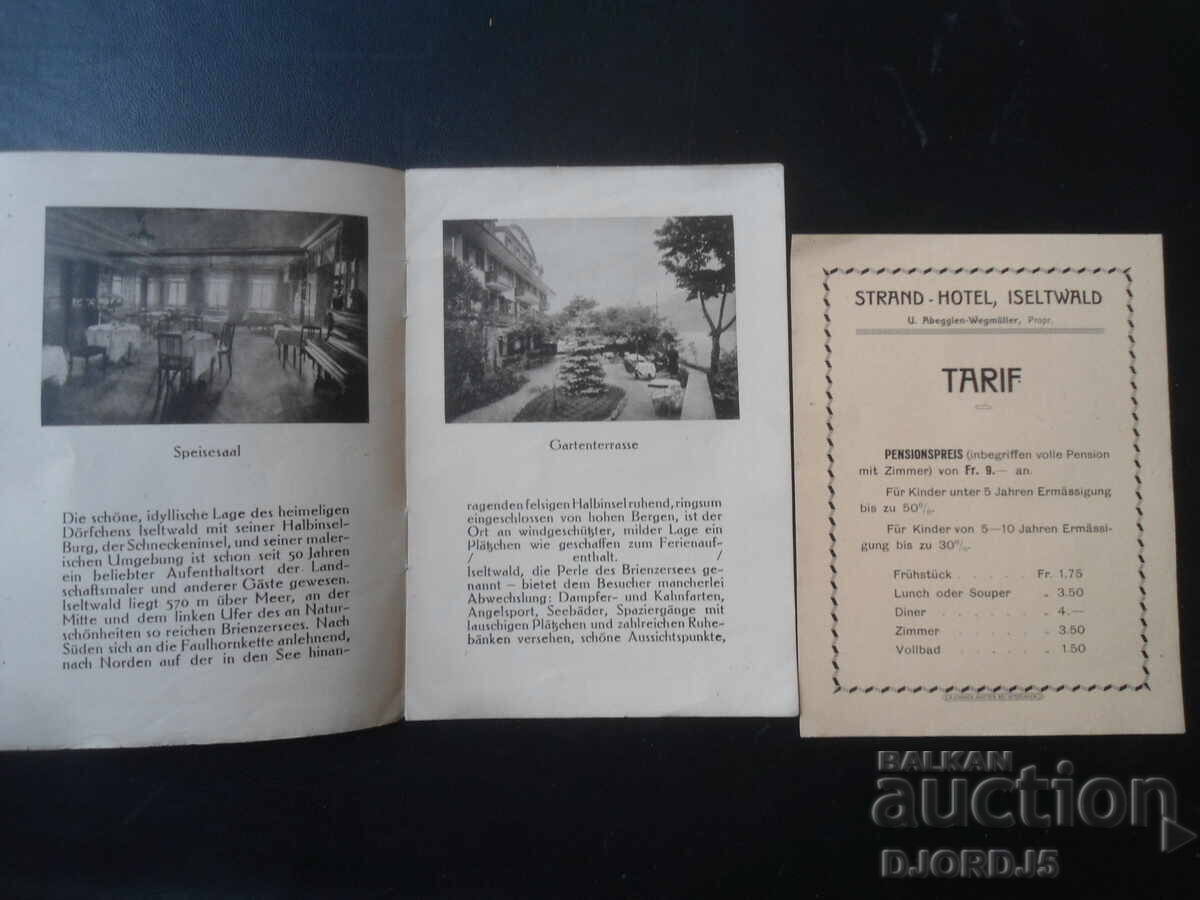 Old map, guidebook, ISELTWALD with price 2.00 BGN | € 1.02