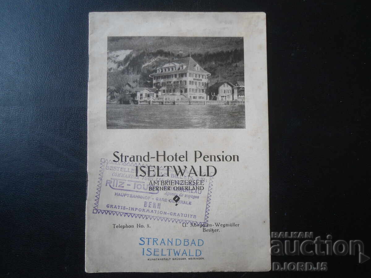 Old map, guidebook, ISELTWALD