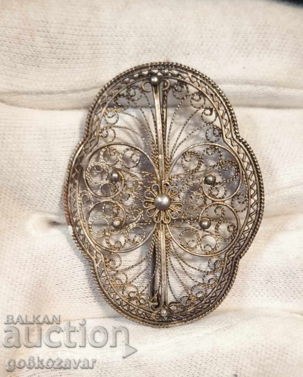 Veche broșă din argint filigran, foare bună, probă înaltă! cu preț 36.00 BGN | € 18.41