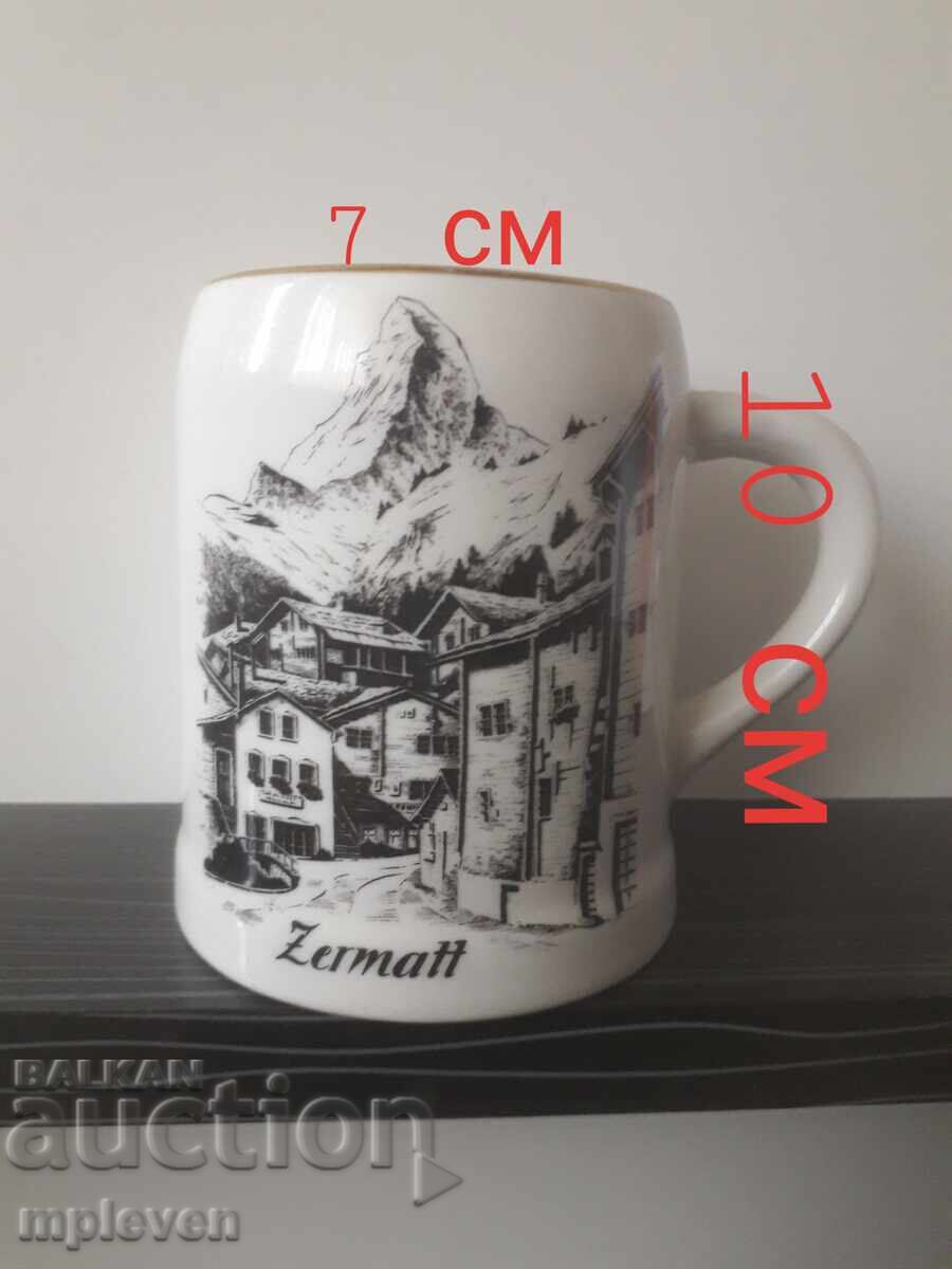 Porcelain Beer Mug Switzerland with price 5.00 BGN | € 2.56