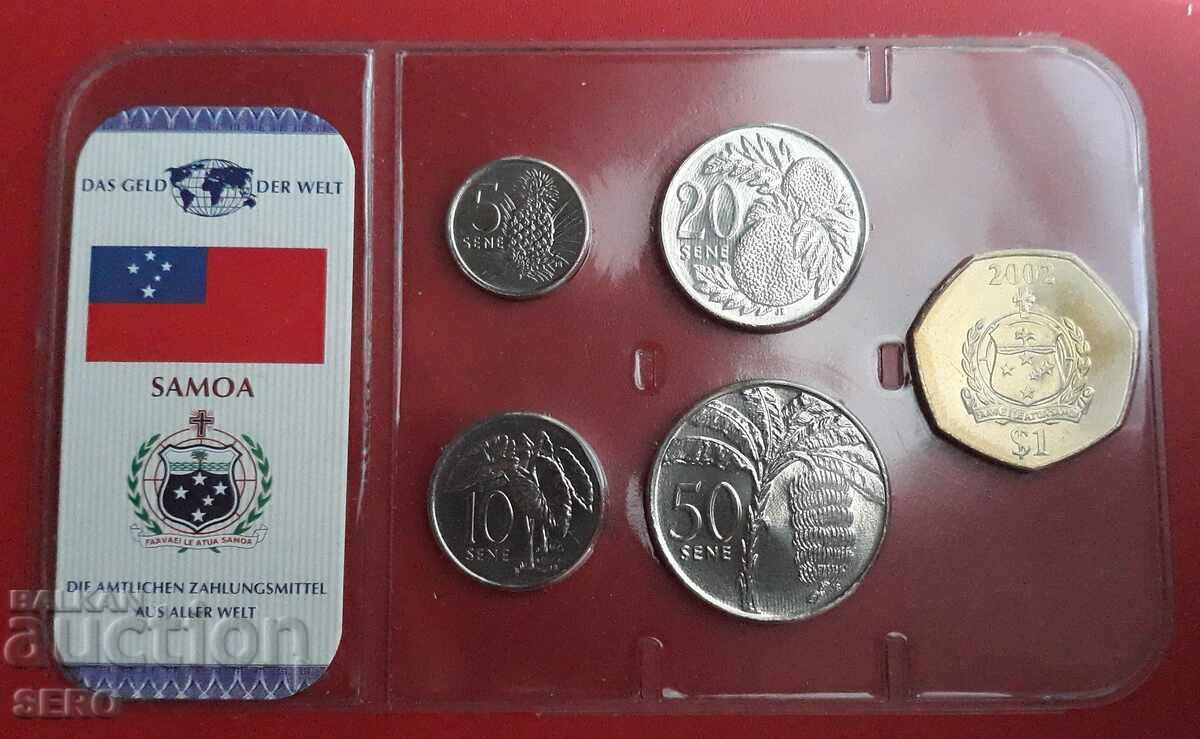 Auction  Samoa Islands - SET 2002 of 5 coins