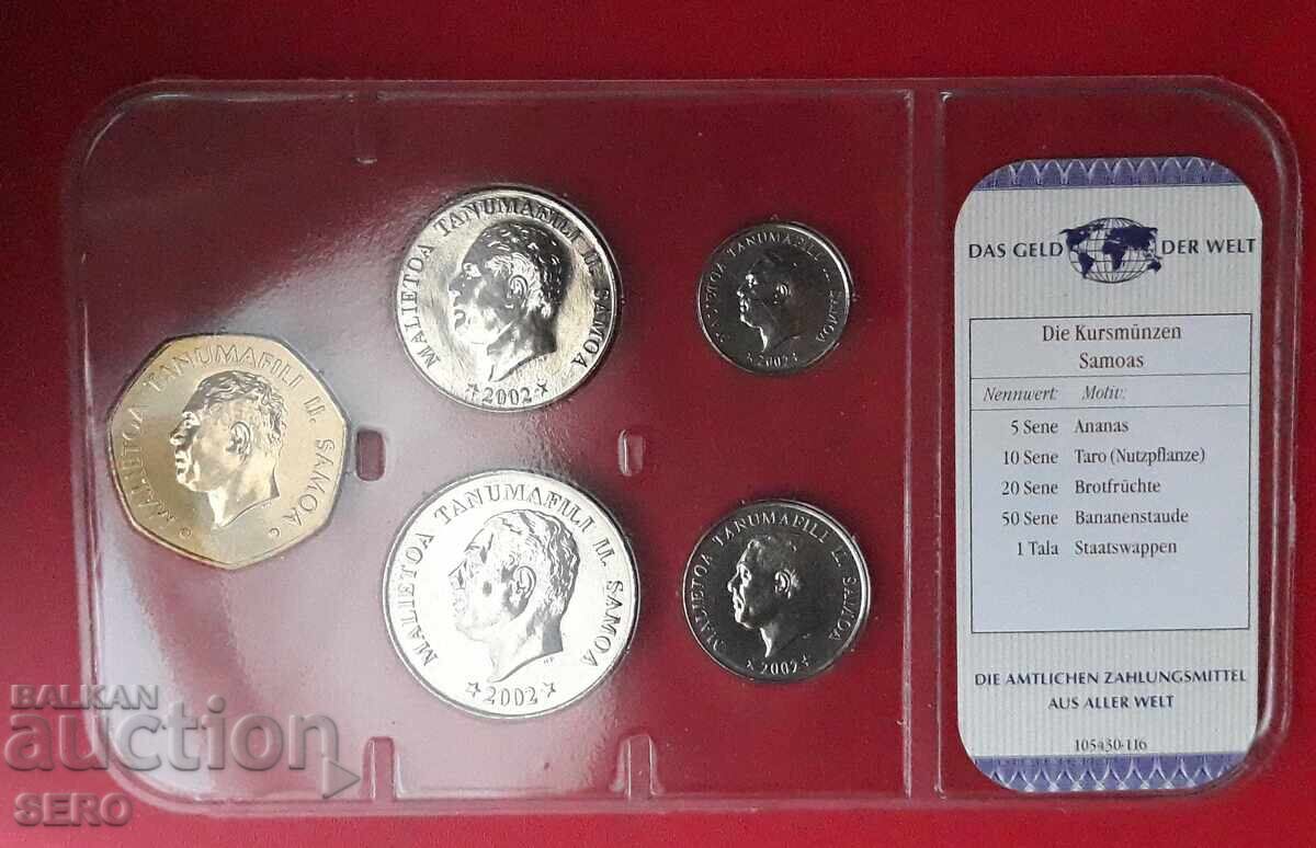 Delivery of Samoa Islands - SET 2002 of 5 coins