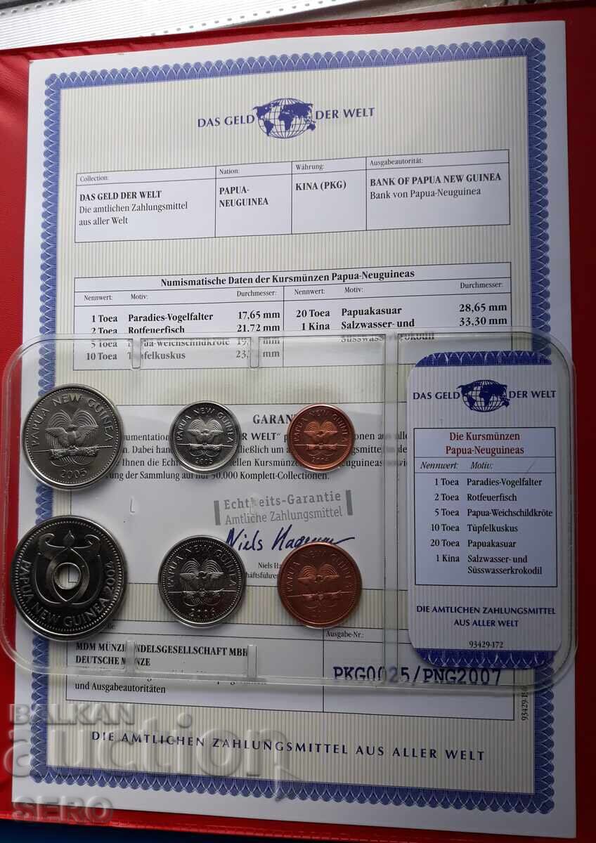 Острови Папуа и Нова Гвинея-СЕТ 2004-2006 от 6 монети с цена 39.00 лв. | € 19.94