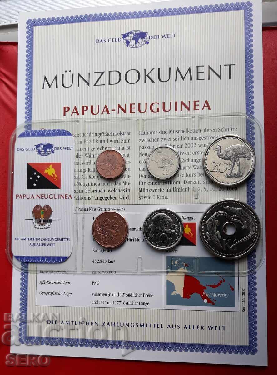 Papua New Guinea Islands - SET 2004-2006 of 6 coins