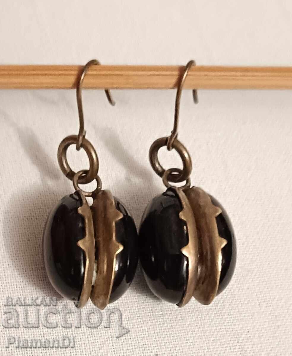 Vintage, antique, silver-plated earrings - 5