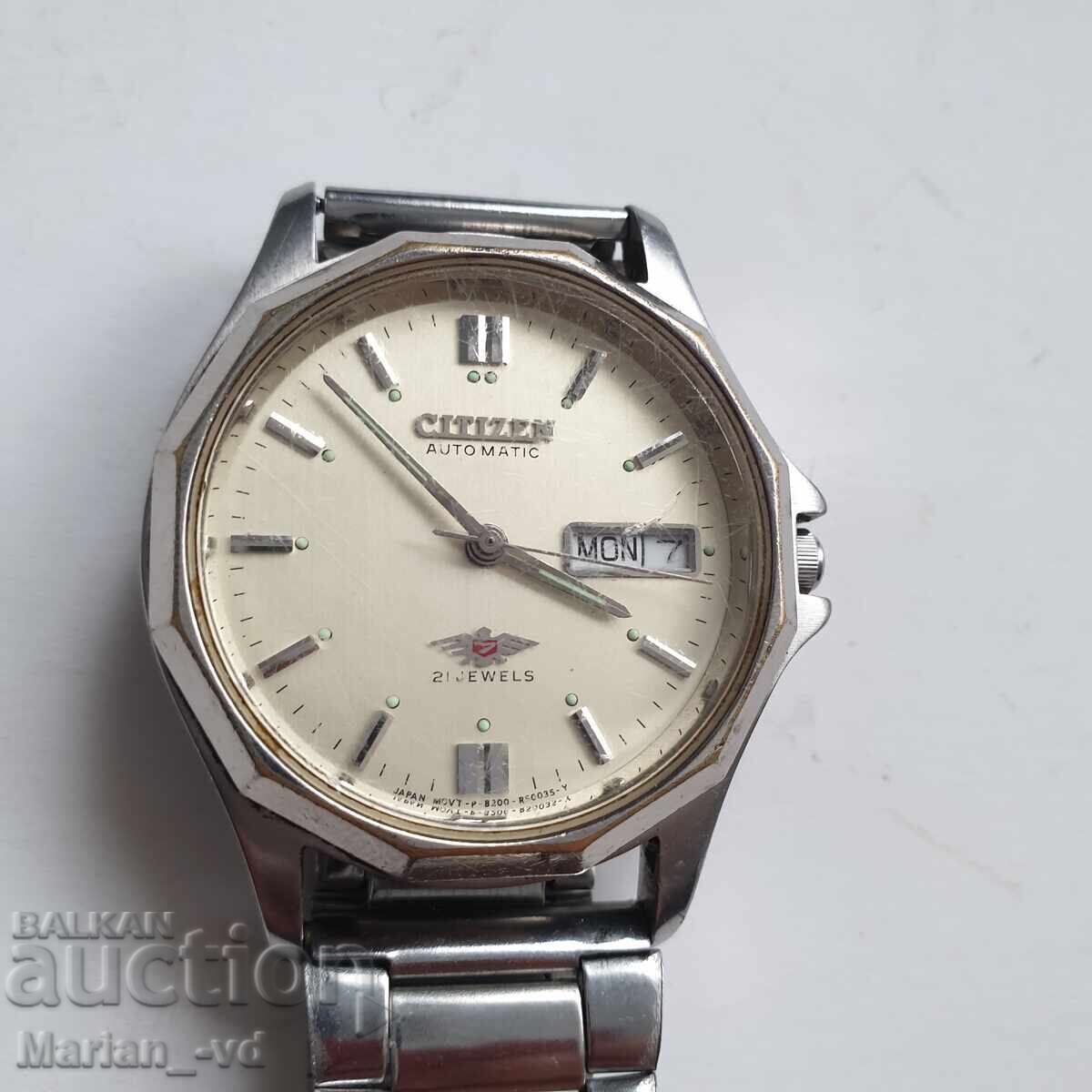 Men's Citizen automatic watch 21j with price 130.00 BGN | € 66.47