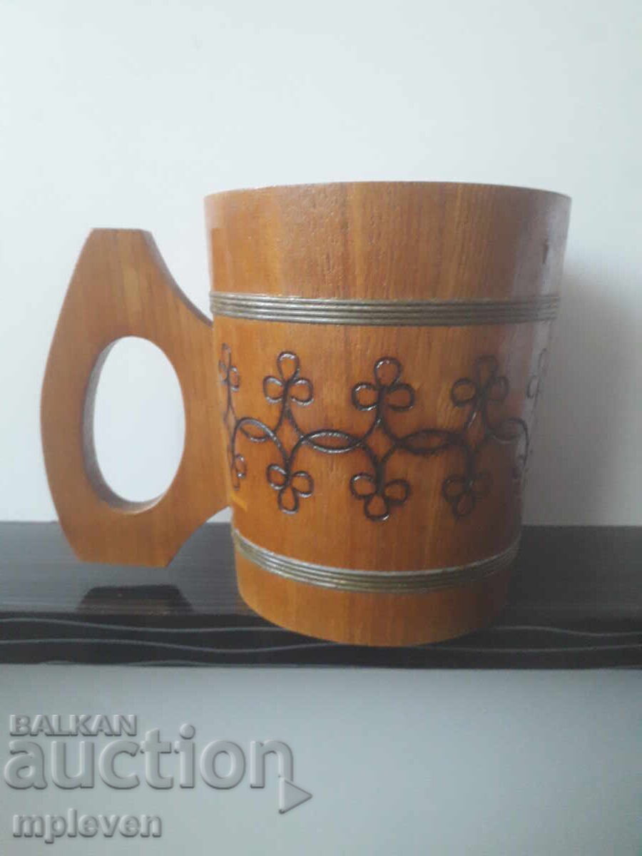 Ξύλινη Κούπα για Μπύρα, Κρασί με τιμή 10.00 BGN | € 5.11