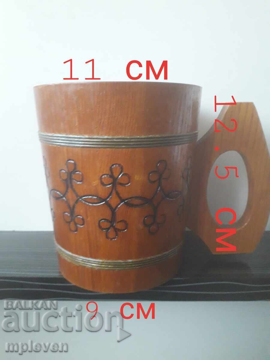 Ξύλινη Κούπα για Μπύρα, Κρασί - 5