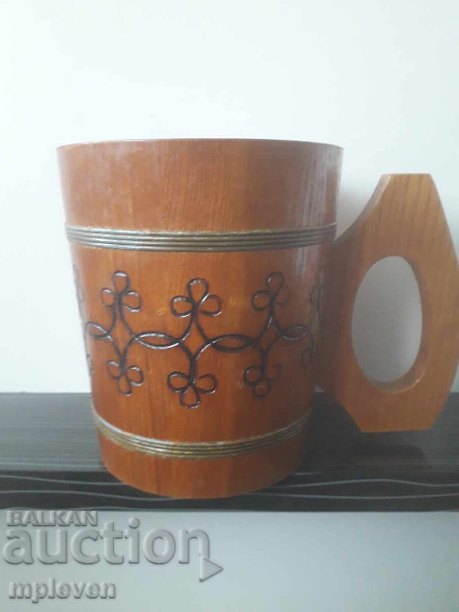 Ξύλινη Κούπα για Μπύρα, Κρασί