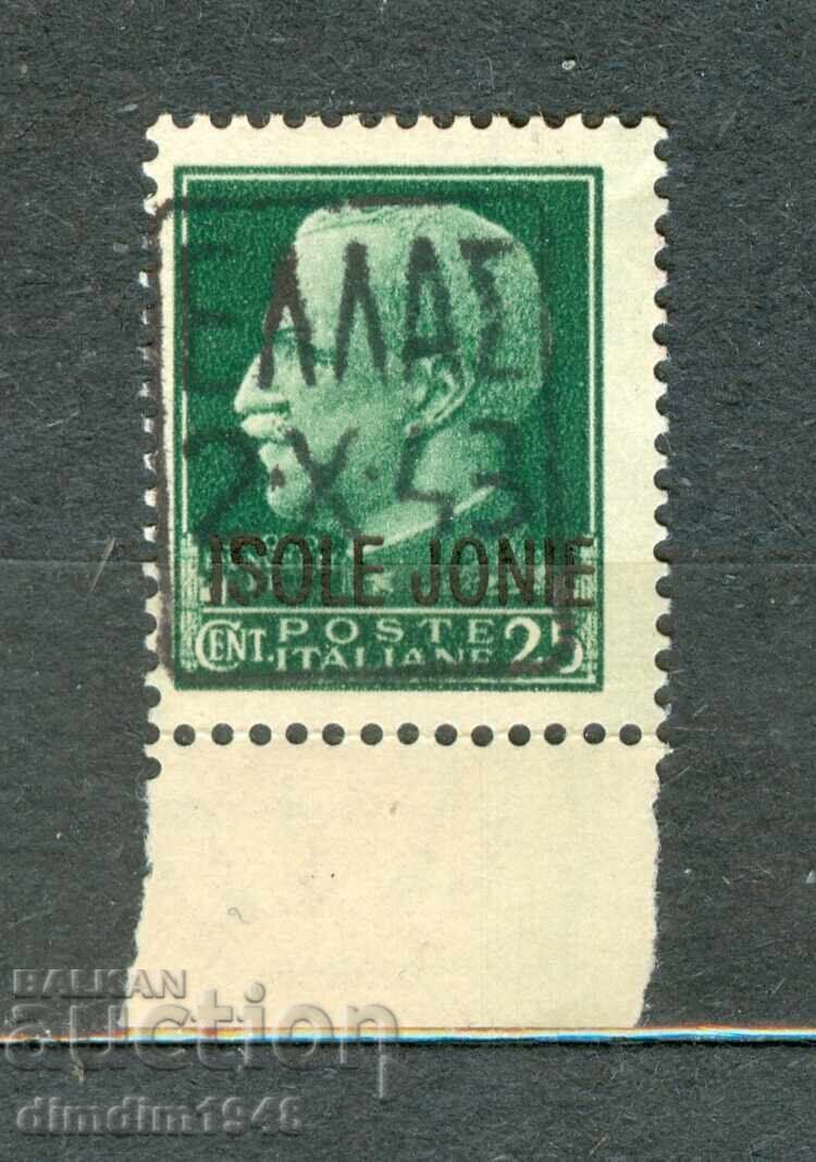 Grecia 1943 - Ocupația Italiană 25 cenți Mi1, curată