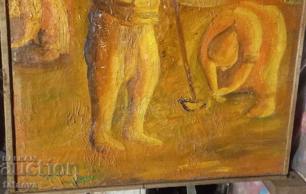 Доставка на Много стара Майсторска работа, 50×65, неподписана.