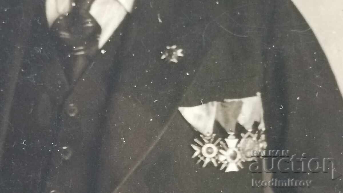 Δημοπρασία Φωτογραφία Σόφιας, ηλικιωμένος άνδρας με παράσημα την ημέρα του Αγίου Γεωργίου 1936