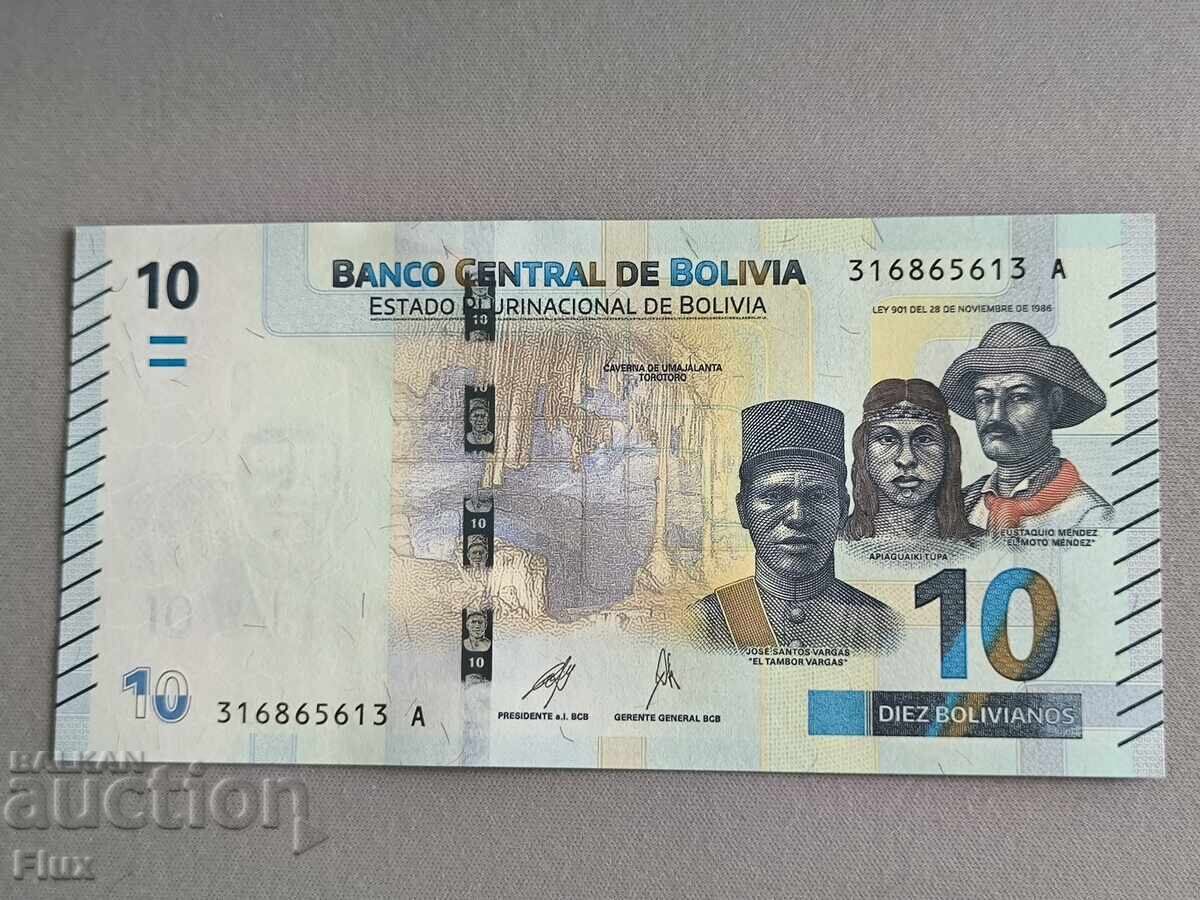 Bancnota - Bolivia - 10 Bolivianos UNC | 2018