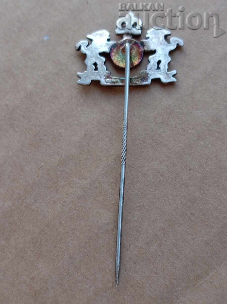 Παράδοση Ασημένιο σήμα καρφίτσα με καρφίτσα 925