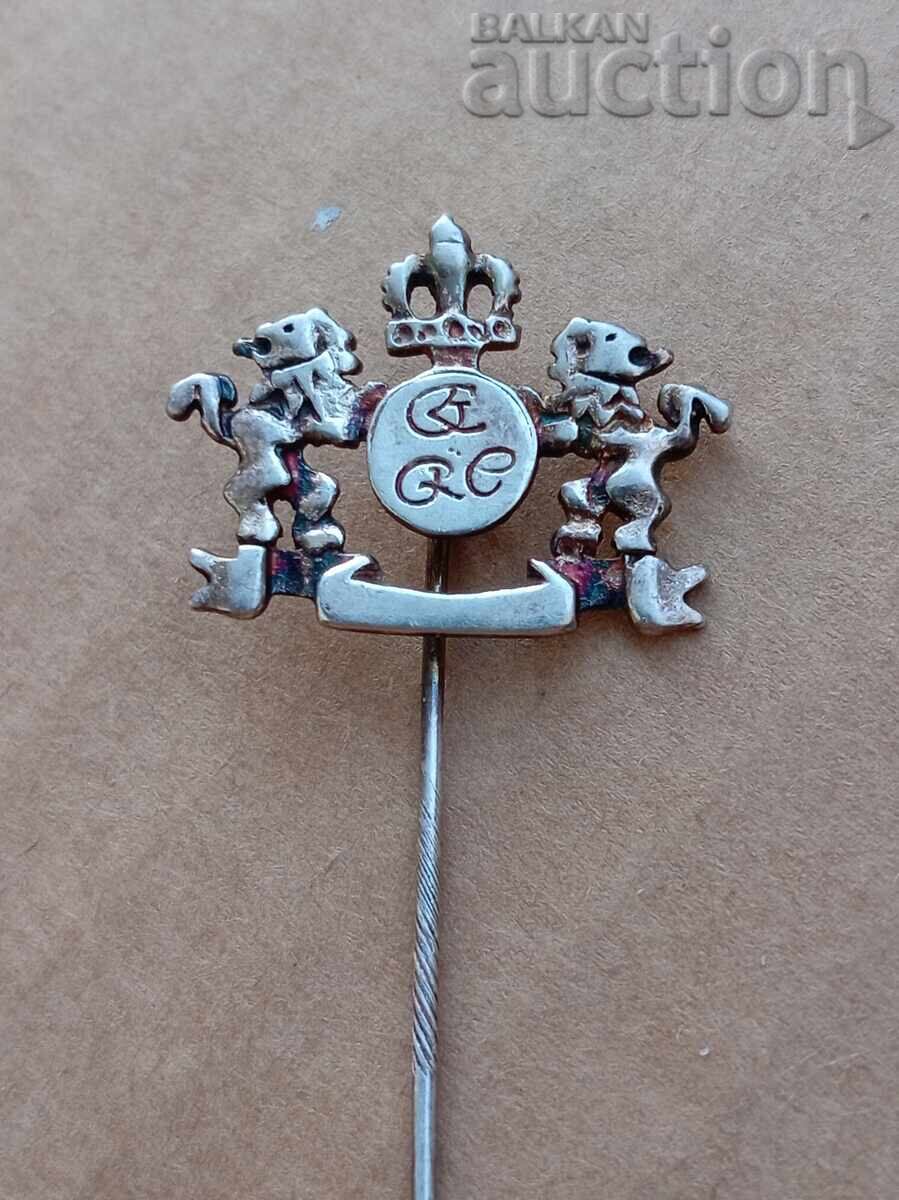 Ασημένιο σήμα καρφίτσα με καρφίτσα 925