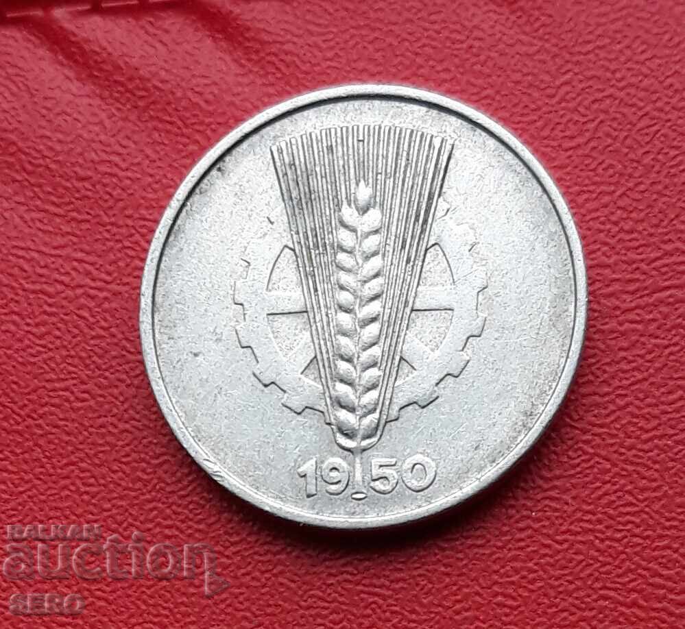 Germany-GDR-10 Pfennig 1950 A with price 0.31 BGN | € 0.16