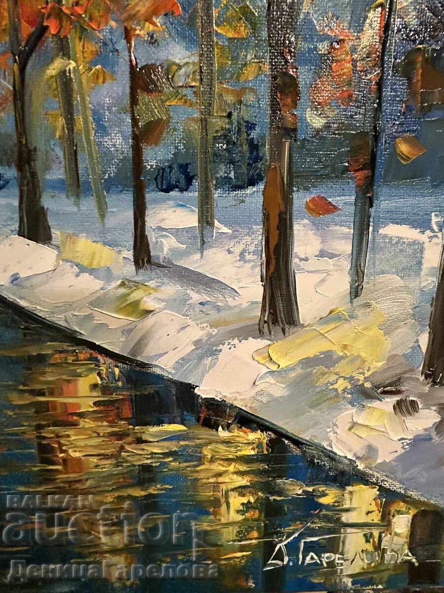 Denitsa Garelova painting 50/40 "Shared Winter" - 5