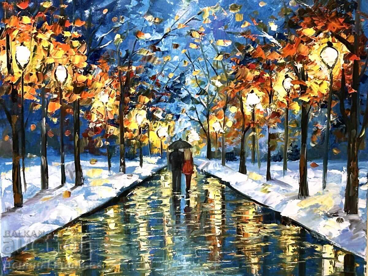 Denitsa Garelova painting 50/40 "Shared Winter"