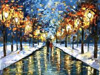 Denitsa Garelova painting 50/40 "Shared Winter"