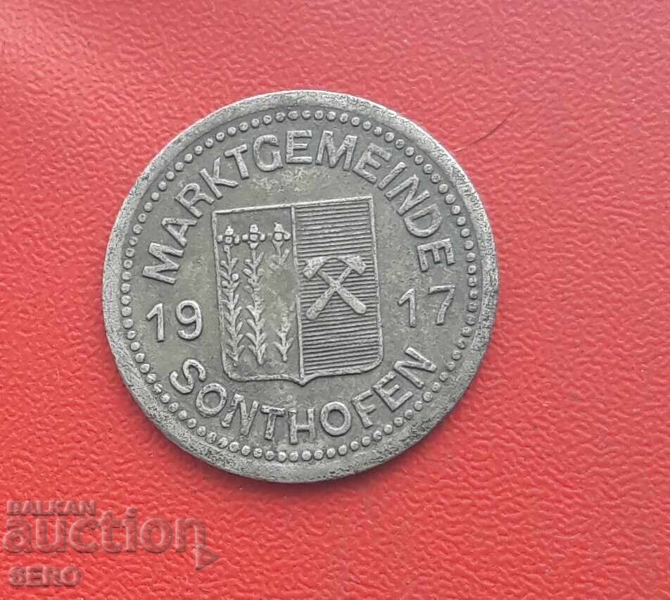 Germany-Bavaria-Sonthofen-10 Pfennig 1917