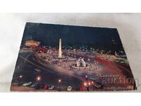 Postcard Paris Place de la Concorde Illuminated 1967