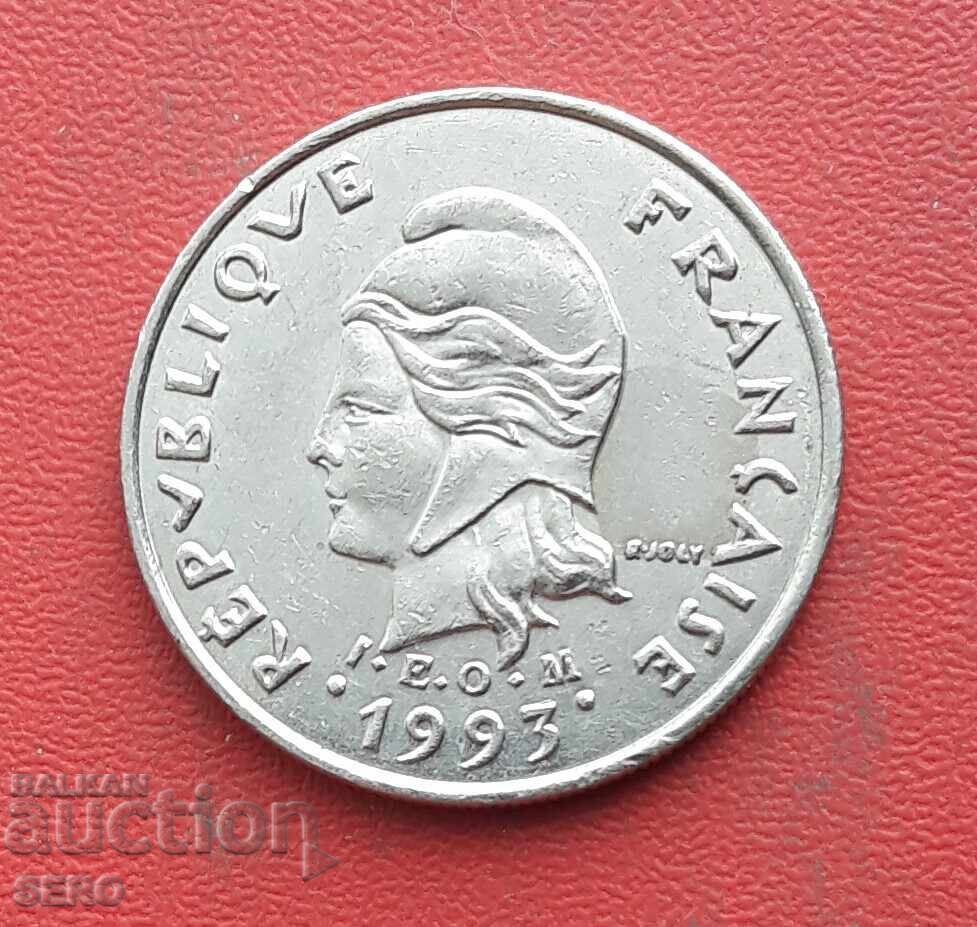 French Polynesia - 10 Francs 1993 with price 2.01 BGN | € 1.03